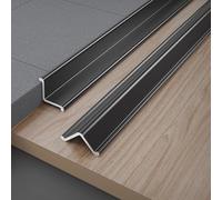 Striscia Angolare Autoadesiva In Alluminio, 3 Pezzi Da 90 Cm Striscia Terminale In Lega Di Alluminio Per Angoli Interni Del Soffitto, Robuste Protezioni Angolari(Black,10x10mm)