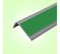 Striscia antiscivolo in PVC per scale, 10 m, a forma di L, protezione per bordi, soglia multilivello per la sicurezza delle scale, profilo antiscivolo per una maggiore trazione e sicurezza