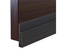 Striscia Antivento Per Porte Door Draft Stopper: Insulating Door Sweep, 39.5 Inch Long, White, Black, And Deep Brown Colors, Plastic Material(Black)