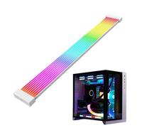 Striscia ARGB per PC, cavi RGB | Cavo prolunga RGB con guaina per cavo PC a 24 pin - Cavo Atx 24p/3x8 pin per scheda madre e per computer