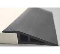 Striscia autoadesiva in PVC per soglia della porta, larghezza 70 mm, profilo di transizione per regolazione dell'altezza, ideale per porte in laminato e campate inferiori a 15 mm