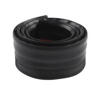 Striscia autoadesiva in silicone per tenere fuori polvere, vento e rumore, compatibile con porte in legno, vetro e scorrevoli (nero)