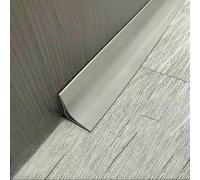 Striscia autoadesiva per battiscopa angolare da parete, modanatura, stucco per soffitto, striscia interna, bordo decorativo per la casa, 2 cm, grigio, 2 m