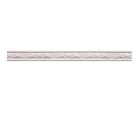 Striscia autoadesiva per bordi a parete Striscia autoadesiva for bordatura di pareti, 3D, stacca e attacca, 15 piedi x 1,57 pollici, schiuma PE, confezione da 2(White)
