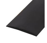 Striscia autoadesiva per la transizione del pavimento, extra lunga, in PVC, striscia di protezione dei bordi per pavimenti in legno/piastrelle/moquette/vinile, arrotolata (nero, 8 m)