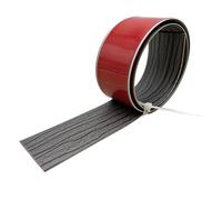 Striscia autoadesiva per porte e pavimenti, 7,6 cm x 1 m, grigia, perfetta per tappeti, laminati e piastrelle, senza cuciture, barra per soglia per il miglioramento della casa