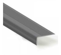 Striscia autoadesiva per soglie, Striscia di transizione a forma di L for gradini in PVC autoadesiva for interni ed esterni multicolore 50-150 cm(Gray,L150cm(59"))
