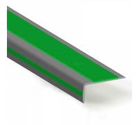 Striscia autoadesiva per soglie, Striscia di transizione a forma di L for gradini in PVC autoadesiva for interni ed esterni multicolore 50-150 cm(Green,L150cm(59"))