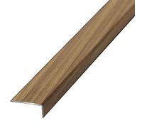 Striscia autoadesiva per soglie, Striscia di transizione in alluminio multicolore for soglia porta e bordo scala laminato metallo legno(Wood Grain I)