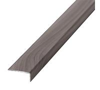 Striscia autoadesiva per soglie, Striscia di transizione in alluminio multicolore for soglia porta e bordo scala laminato metallo legno(Wood Grain E)