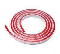 Striscia barriera in silicone per docce senza ricci e separazione di ambienti umidi, altezza 30 mm con opzione di lunghezza 50/100/200/300 cm (bianco 200 cm)