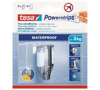 Striscia biadesiva rimovibile Large Tesa Powerstrips® Waterproof Trasparente