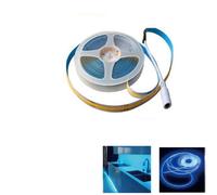 STRISCIA COB LED ADESIVA 5M LUCE BLU 40W TAGLIABILE FLESSIBILE COB320 12V