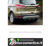 Striscia cornice modanatura portellone acciaio cromo per Ford Kuga 2013-2019