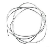 Striscia cromata per modanatura auto, 2 m, 6 mm, materiale ABS, protezione antigraffio per portiera, rotolo di protezione facile da tagliare e installare, per esterni o interni, si adatta alla maggior