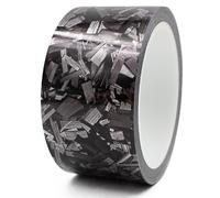 Striscia decorativa 8,5 m 50 mm forgiata carbonio nero argento striscia decor...