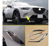 Striscia decorativa del riflettore del paraurti della copertura del fendinebbia anteriore cromata per accessori Mazda 2016 CX3 DK dal 2024 al CX-3