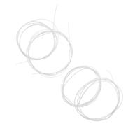 Striscia Decorativa per Chitarra 4 Pezzi 1650x1x0,5 MM Bianca | Plastica Liscia, Installazione senza Attrezzi, per Riparazioni e Restauri, Bordi e Fori Sonori