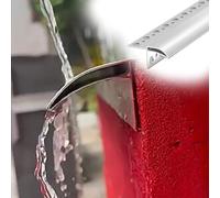 Striscia deflettore pioggia con modanatura in alluminio, grondaie/davanzali delle finestre, gocciolatoio montato in superficie, grondaie tagliabili, linee di gocciolamento per parete (2,6 m/8,5 piedi)