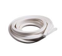 Striscia Della Guarnizione Della Barra Della Spugna Del Silicone Di 2-10M, Nastro Di Sigillamento Schiumoso Rettangolo Bianco 4mm 5mm 6mm 8mm 10mm 15mm Hardware Della Finestra Porta(10x15mm 2m)