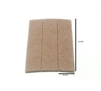 Striscia Di 3 Feltrini Rettangolari Adesivi 87mm X 19mm X 4mm 20 Strisce