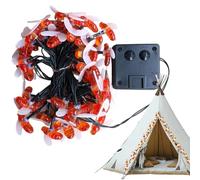 Striscia di a LED ad energia solare per esterni, a forma di ape, a energia solare, per illuminazione ambientale, decorazione per feste, impermeabile, per giardino, patio, cortile, albero