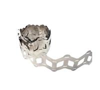 Striscia di acciaio nichelato Pezzo di collegament Striscia di nichel a forma di W 18650 da 2 metri, 0,15x38 mm, cinturino nichelato 2P(1M)