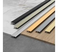 Striscia di Alluminio per Porte con Modanatura A T per Rivestimento delle Piastrelle Dopo La Piastrellatura 100 Cm * 3 Pezzi Rivestimento per Pavimenti in Laminato, Silver, Width: 15 mm