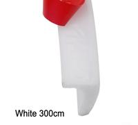 Striscia di barriera dell'acqua del bagno in silicone per l'uso in docce e aree senza curvatura per mantenere la separazione asciutta/bagnata (bianca 200 cm)