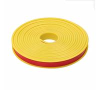Striscia di bordatura autoadesiva a forma di U da 5 m per mobili, protezione per angoli e bordi in TPE, protezioni di sicurezza per tavolo e armadietto, giallo, 14,0 mm