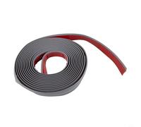 Striscia di bordo per moquette senza cuciture, 6 m, in TPE, per moquette o pavimenti spessi 10 mm, facile da installare sulla soglia della porta, grigio scuro (grigio chiaro, 6 m)
