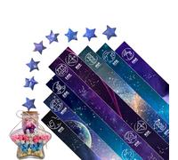 Striscia di carta stellata - Creazioni di carta pieghevoli,Simpatiche decorazioni a forma di stella pieghevole, artigianato artistico fai-da-te colorato Lucky Star, regali per bambini e materiale dida