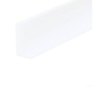 Striscia di contenimento dell'acqua in silicone per soglie della doccia, supporta la suddivisione funzionale di zone asciutte umide negli interni contemporanei del bagno (trasparente, 50 cm)