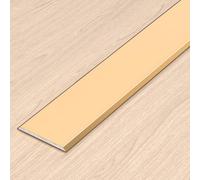 Striscia Di Copertura Riparare Fessure Tra Moquette - Striscia Transizione Piatta Per Pavimento, Strisce Collegamento Alluminio, Facile Da Pulire(Gold,W 2cm)