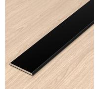 Striscia Di Copertura Riparare Fessure Tra Moquette - Striscia Transizione Piatta Per Pavimento, Strisce Collegamento Alluminio, Facile Da Pulire(Nero,W 1cm)