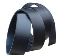 Striscia di Cuoio di Varie Misure e Colori, Cuoio per Cinture, Cinghie, Bracciali e Hobby Creativi, Strisce di Cuoio al Metro Naturali e di Alta qualità, 100% Made in Italy (Blu Scuro, 1 cm)