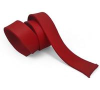 Striscia di Cuoio di Varie Misure e Colori, Cuoio per Cinture, Cinghie, Bracciali e Hobby Creativi, Strisce di Cuoio al Metro Naturali e di Alta qualità, 100% Made in Italy (Rosso, 2,5 cm)