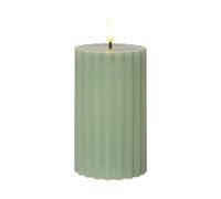 STAR TRADING Candela LED striscia verde 15 cm cera vera a batteria STAR TRADING