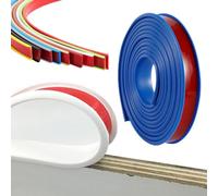 Striscia di finitura del bordo a forma di U, 1 m, autoadesiva in TPE per mobili in legno, per armadi, compensato, tavoli, armadi, protezione per bordi per mensole in legno(blu, 36 mm)