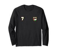 Striscia di Gaza numero 7 calcio bandiera calcio # sette striscia di Gaza Maglia a Manica