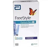 Striscia di glucosio nel sangue Abbott FreeStyle Optium Neo H (100 strisce re...