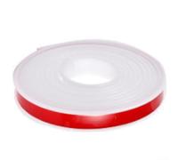 Striscia di gomma a forma di U, 1 m, perfetta per la protezione dei mobili, trasparente per un fissaggio sicuro (bianco, 25 mm)