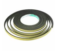 Striscia di gomma adesiva monofacciale in spugna di schiuma da 5 m/10 m, 2 mm/3,0 mm, impermeabile, per guarnizioni di porte e finestre, 5 m, 10 mm x 2 mm