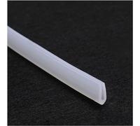 Striscia di gomma spugna, Guarnizione in gomma trasparente for bordi di canaline in silicone a forma U, adatta for lati tavoli, lunghezza 5 metri(5mmx12mm)