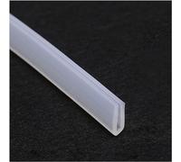Striscia di gomma spugna, Guarnizione in gomma trasparente for bordi di canaline in silicone a forma U, adatta for lati tavoli, lunghezza 5 metri(7mmx13mm)