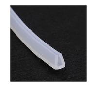 Striscia di gomma spugna, Guarnizione in gomma trasparente for bordi di canaline in silicone a forma U, adatta for lati tavoli, lunghezza 5 metri(4mmx7mm)
