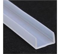 Striscia di gomma spugna, Guarnizione in gomma trasparente for canale in silicone a forma di U, utilizzata in soggiorno e bagno, lunghezza 5 metri, spessore parete 2 mm(22mmx14mm)