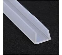 Striscia di gomma spugna, Guarnizione in gomma trasparente for canale in silicone a forma di U, utilizzata in soggiorno e bagno, lunghezza 5 metri, spessore parete 2 mm(17mmx15mm)