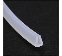 Striscia di gomma spugna, Guarnizione in gomma trasparente for canale in silicone a forma di U, utilizzata in soggiorno e bagno, lunghezza 5 metri, spessore parete 2 mm(8mmx10mm)