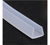 Striscia di gomma spugna, Guarnizione in gomma trasparente for canale in silicone a forma di U, utilizzata in soggiorno e bagno, lunghezza 5 metri, spessore parete 2 mm(14mmx12mm)